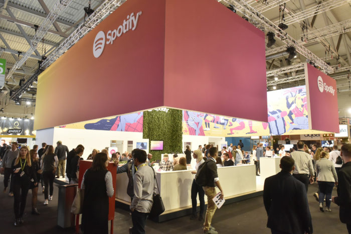 Stand: Spotify, Halle 6