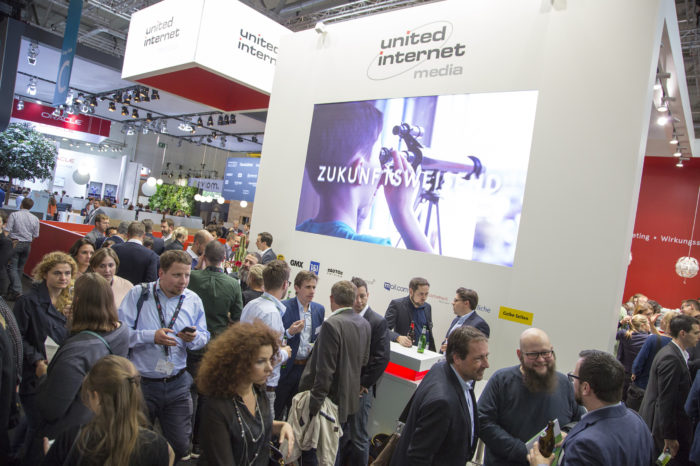 Standpartie, Stand: united internet media, Halle 8