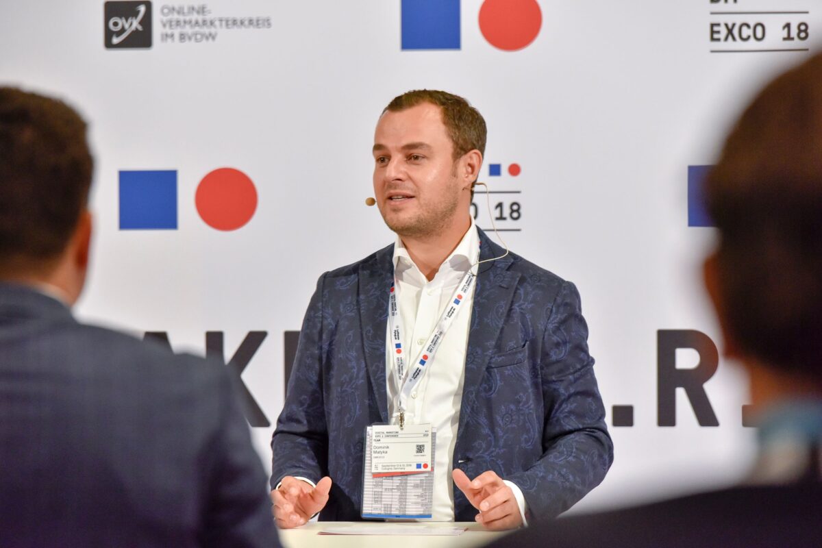 Chief Advisor Dominik Matyka bei der DMEXCO 2018 @DMEXCO