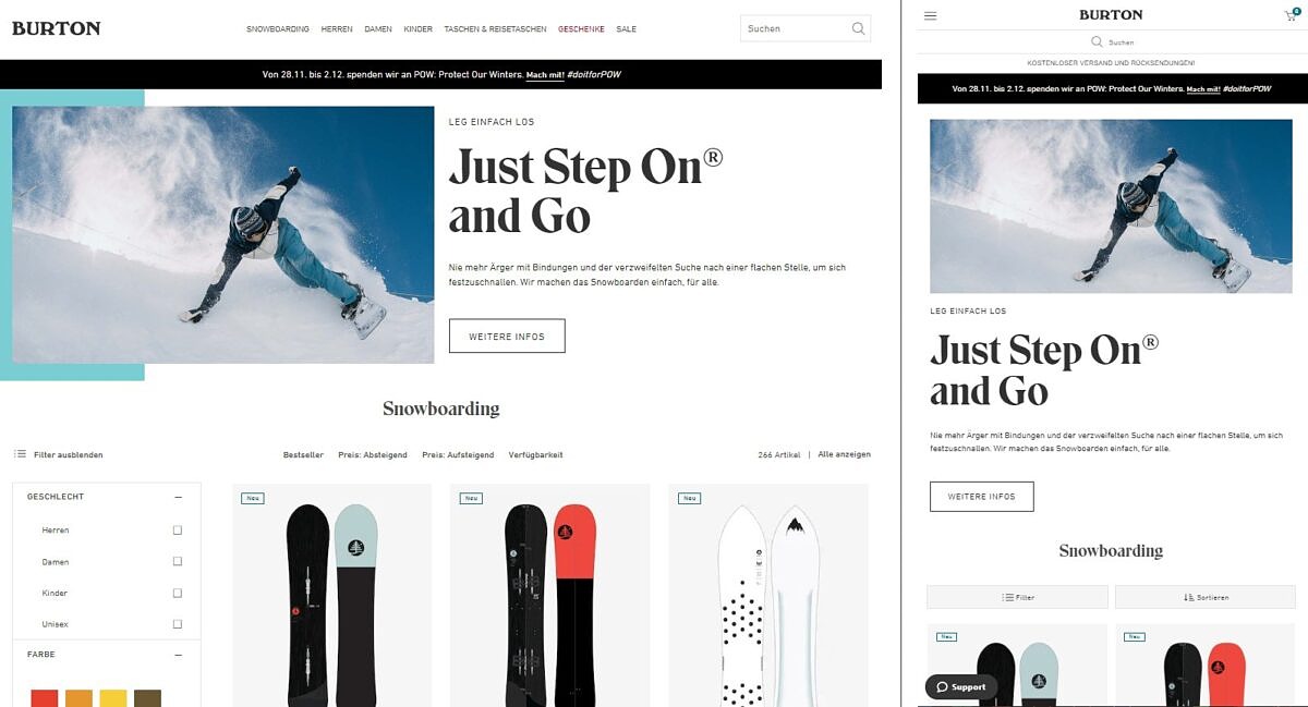 ux-design-beispiel-burton UX-Design bei Burton