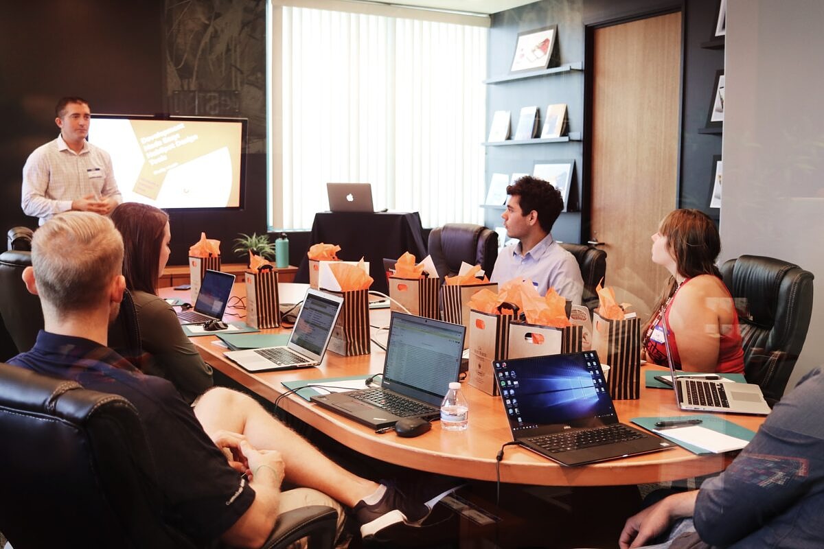 The Cynefin framework: a manager meets with his project team.